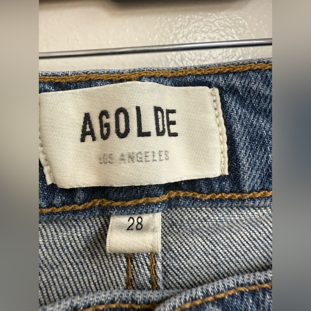 Agolde Kye Mid Rise Straight Crop in Notion - Picture 6 of 8